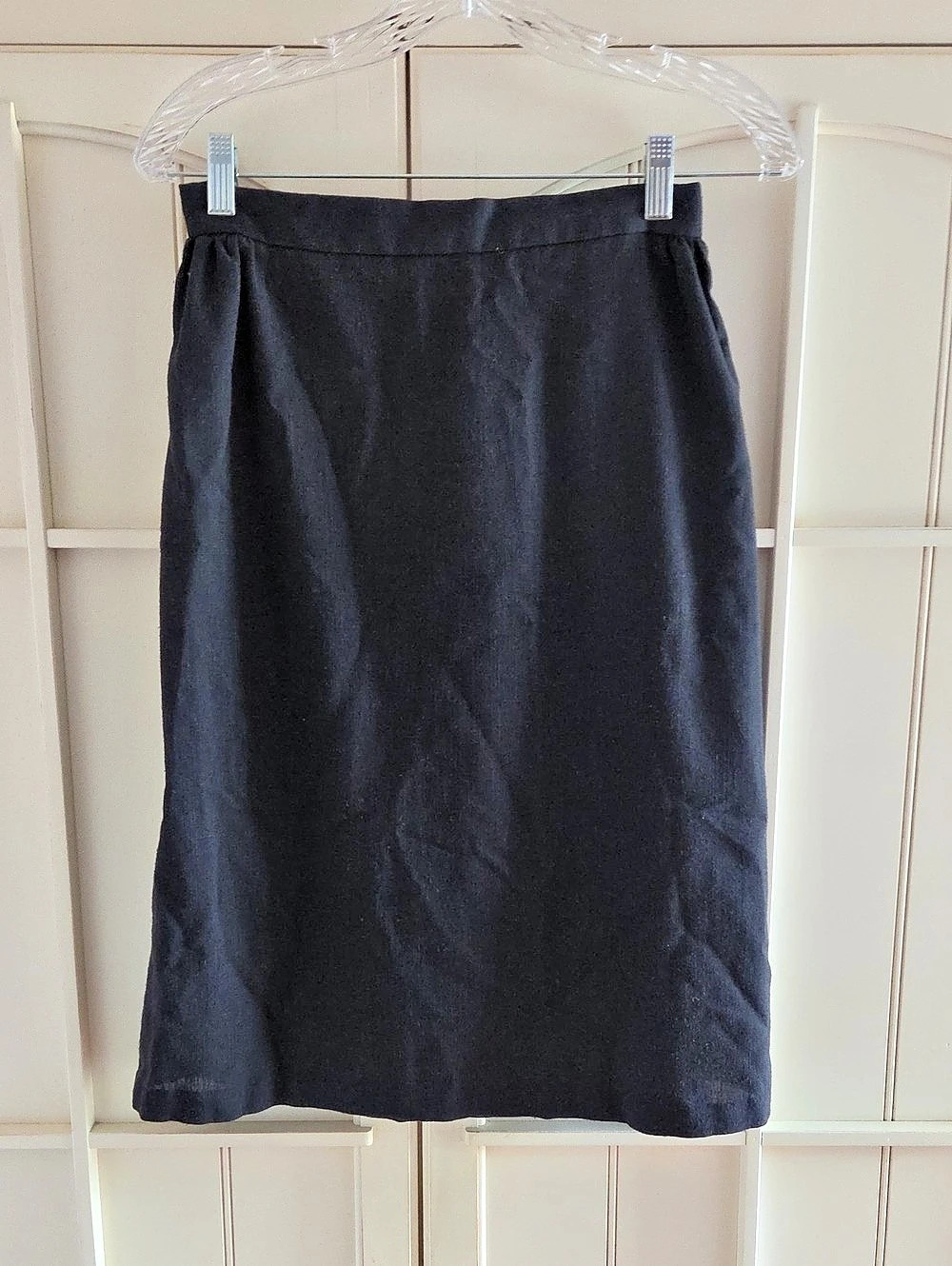 Vintage Black Midi Skirt Size 10
